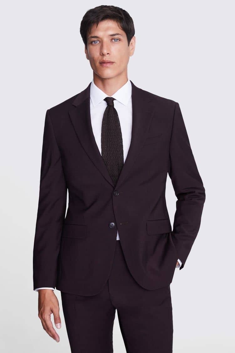 Purple single-breasted suit premium custom tailor Koh Samui