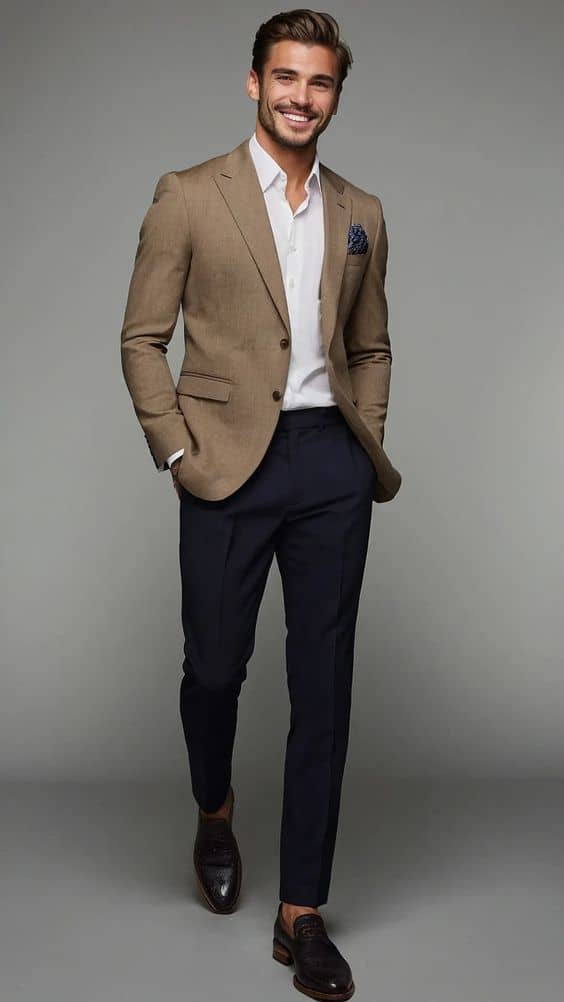 Two-button suit custom tailored by Koh Samui tailor