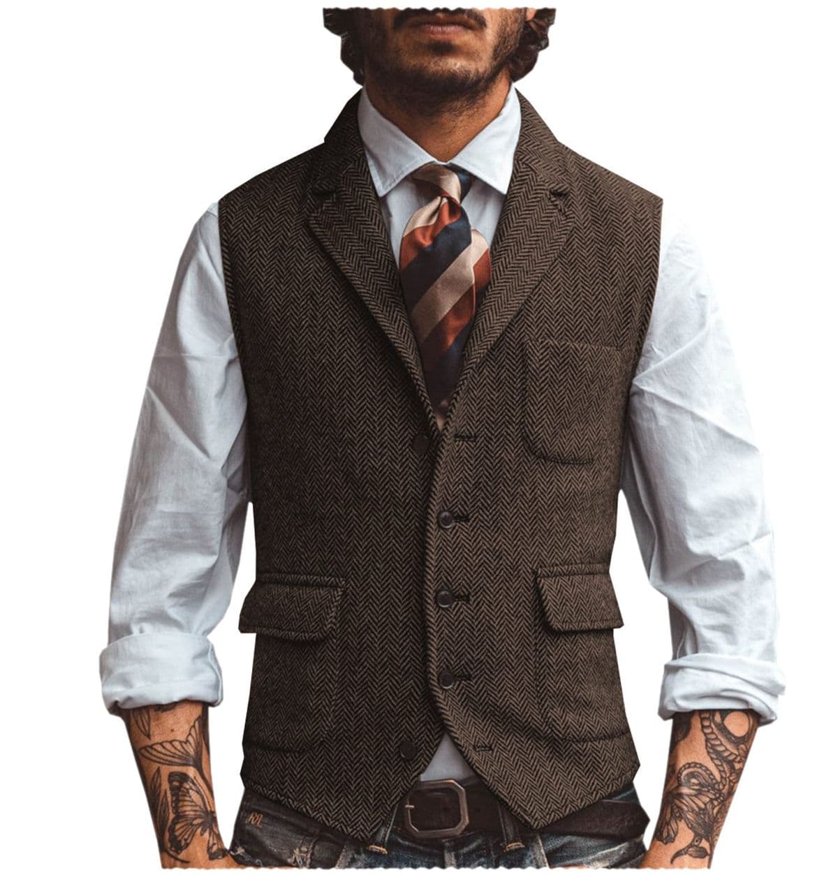 Classic tailored waistcoat design by Koh Samui tailor