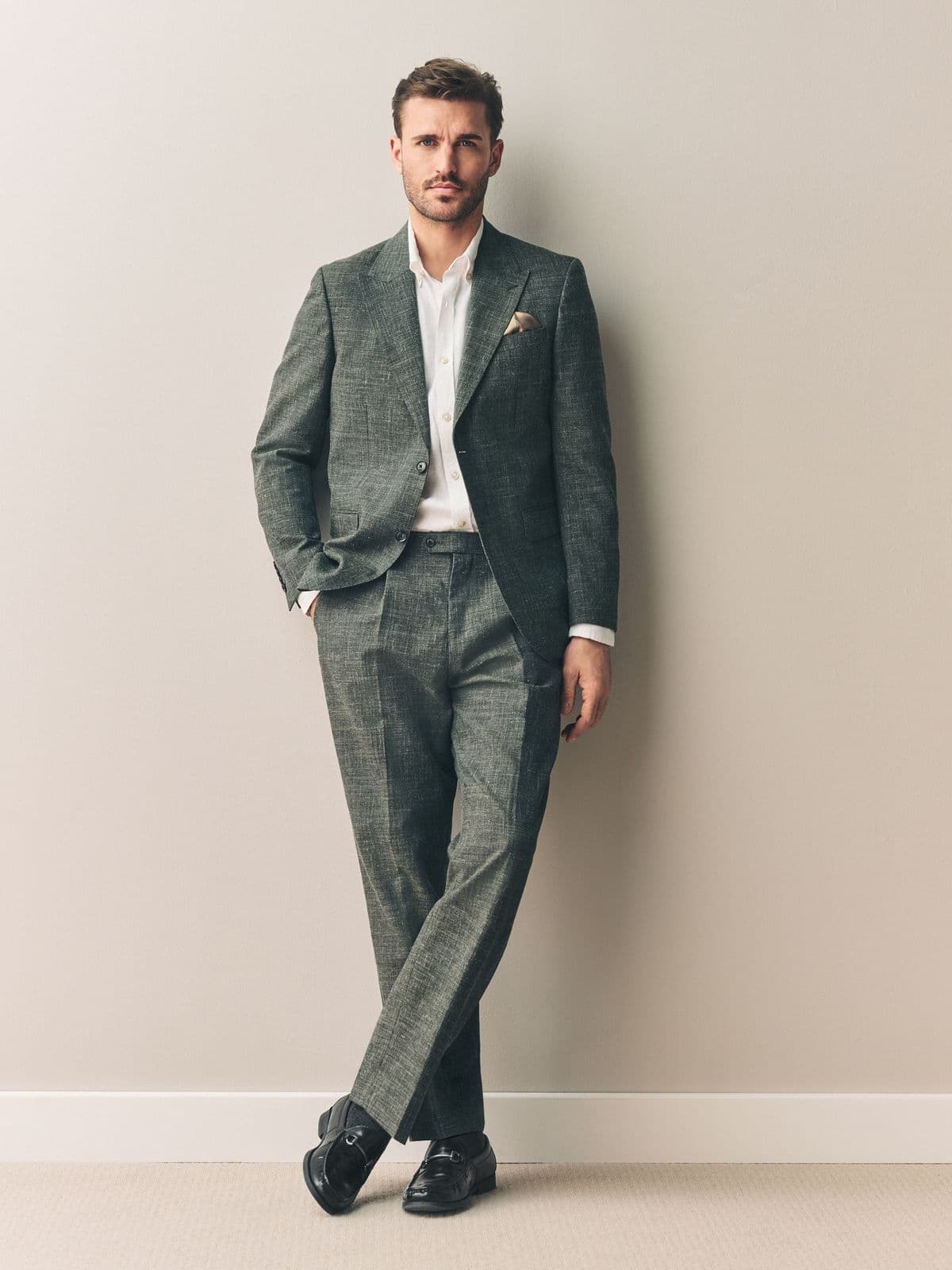 Linen suit detail Koh Samui