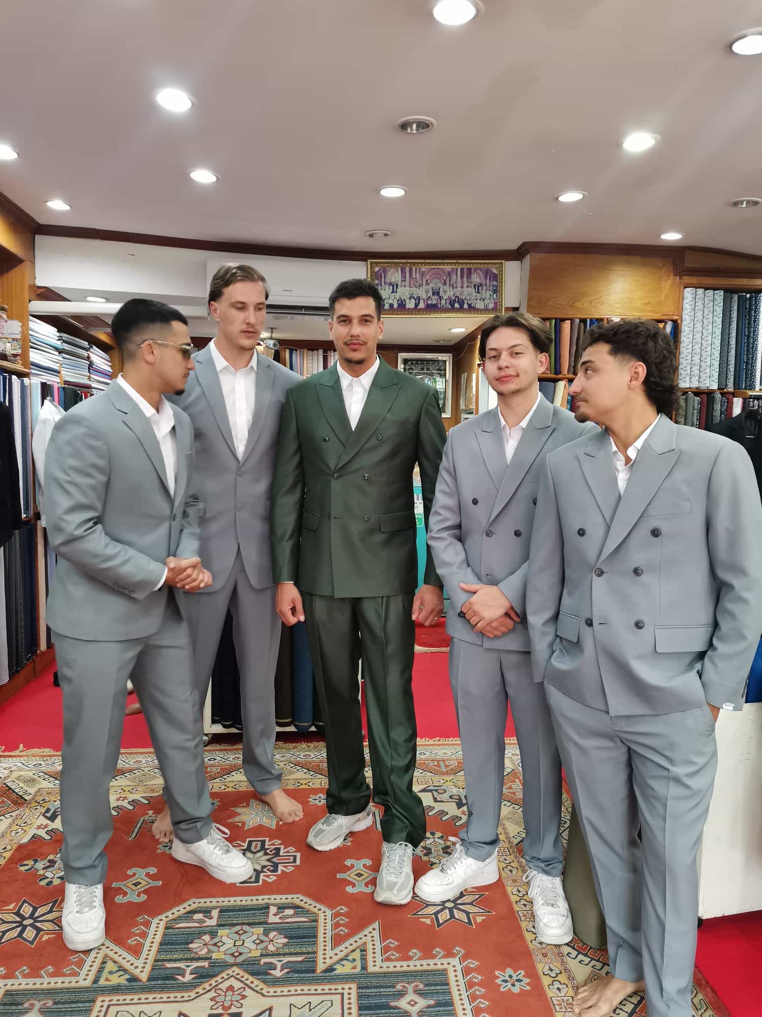 Bespoke men's tailored suit for a wedding by Mr. Moss Tailor